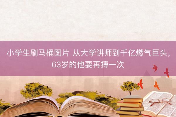 小学生刷马桶图片 从大学讲师到千亿燃气巨头，63岁的他要再搏一次