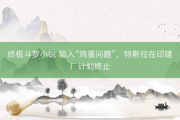 终极斗罗小说 陷入“鸡蛋问题”，特斯拉在印建厂计划终止
