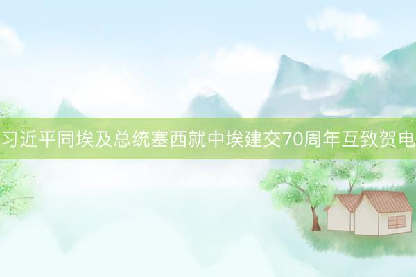 习近平同埃及总统塞西就中埃建交70周年互致贺电