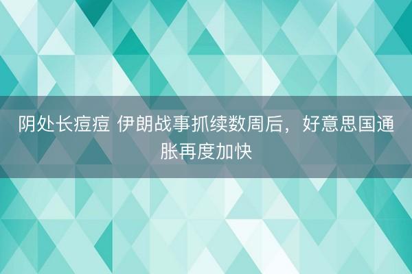 阴处长痘痘 伊朗战事抓续数周后，好意思国通胀再度加快